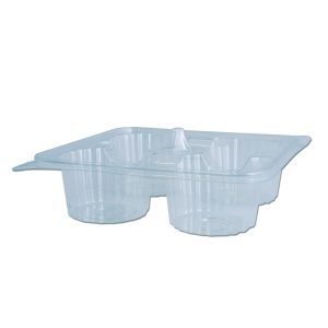 mUFFINPAC Clear Container w/ 4 Muffins Comp. PET